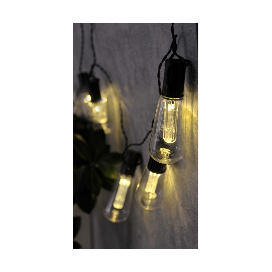 LED Ozdobny łańcuch EDISON 2,65 m 10xLED/2xAA