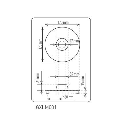 LED panel 56xLED SMD/15W/230V