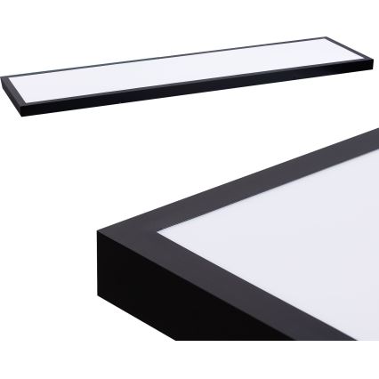 LED Panel LED/60W/230V 4000K 30x120 cm czarny