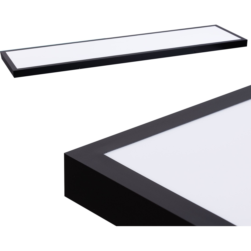 LED Panel LED/60W/230V 4000K 30x120 cm czarny