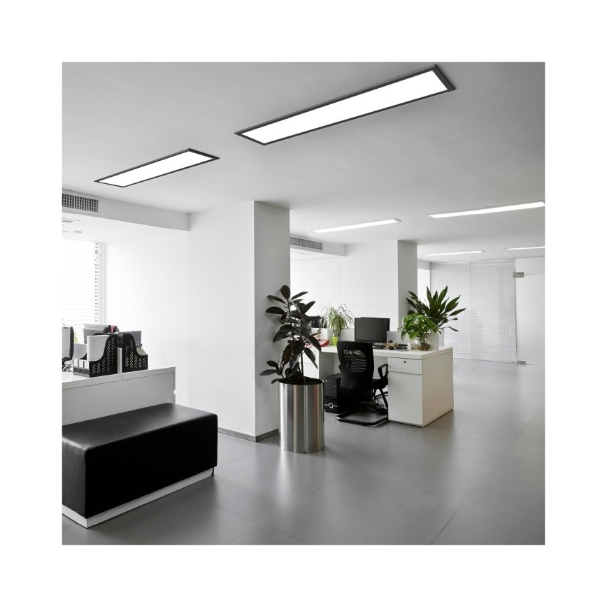 LED Panel natynkowy BRISBANE LED/36W/230V 4000K 29,5x119 cm czarny