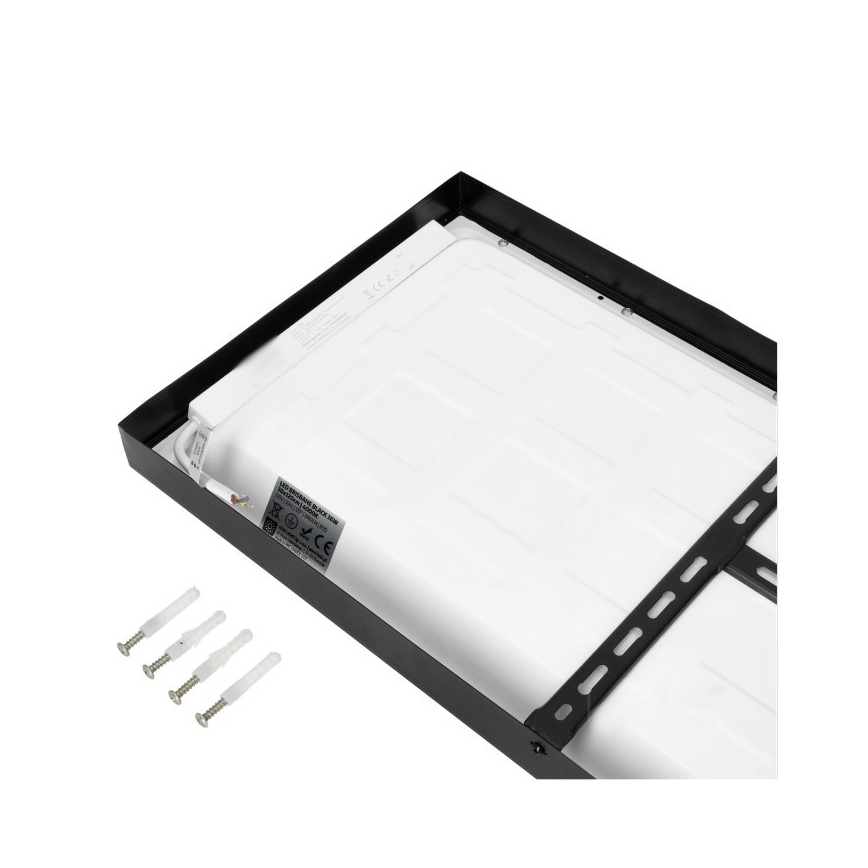 LED Panel natynkowy BRISBANE LED/36W/230V 4000K 29,5x119 cm czarny