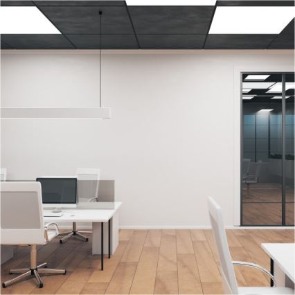 LED Panel natynkowy BRISBANE LED/36W/230V 4000K 59,5x59,5 cm czarny