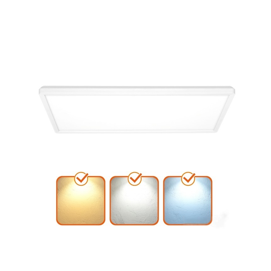 LED Panel natynkowy NIVERA LED/32W/230V IP54 3000/4000/6000K 29,5x59,5 cm biały