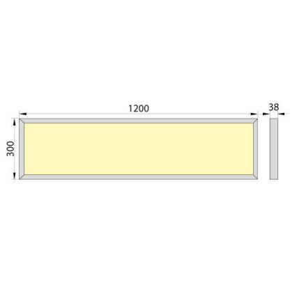 LED Panel natynkowy OREGA N LINX 120 LED/50W/230V 4000K IP40