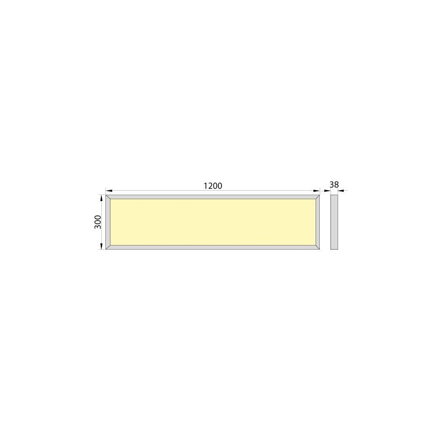 LED Panel natynkowy OREGA N LINX 120 LED/50W/230V 4000K IP40