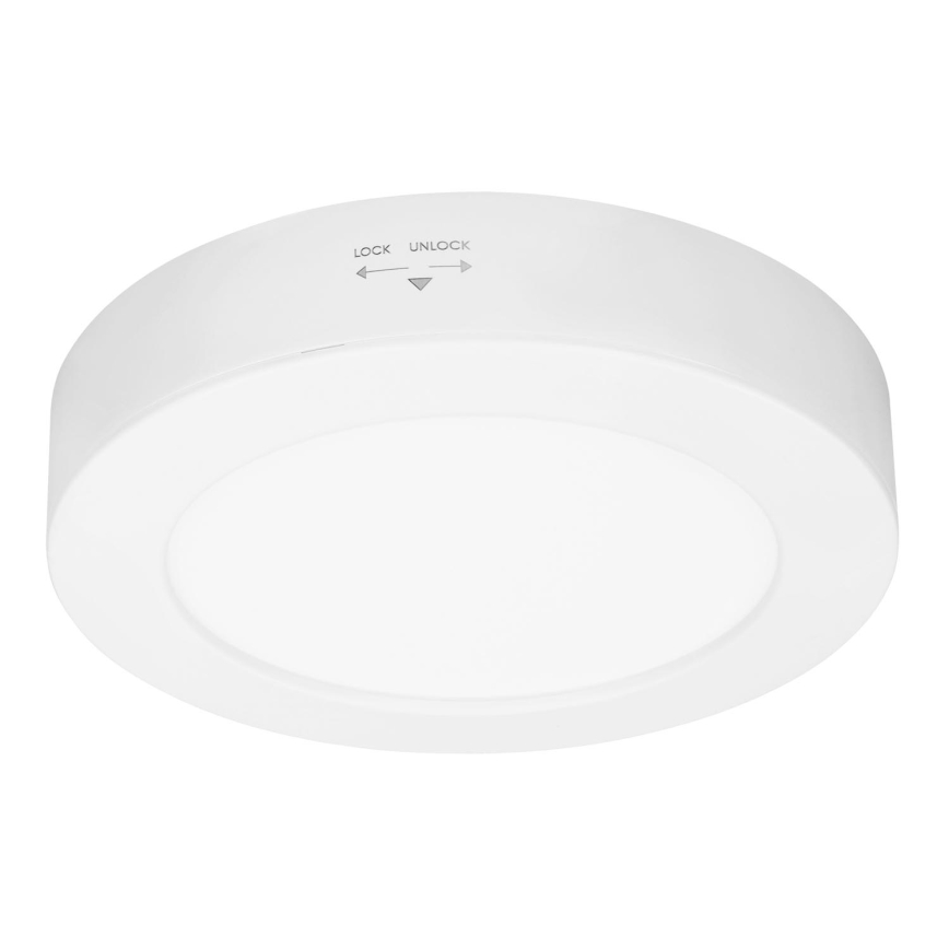LED Panel natynkowy/wpuszczany 2w1 LED/12W/230V 3000/4000/6000K śr.17cm IP54 biały