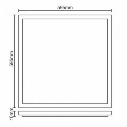 LED Panel wpuszczany LED/40W/230V 4500K