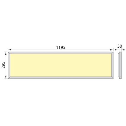 LED Panel wpuszczany OREGA PLUS 120 LED/40W/230V 4000K IP40