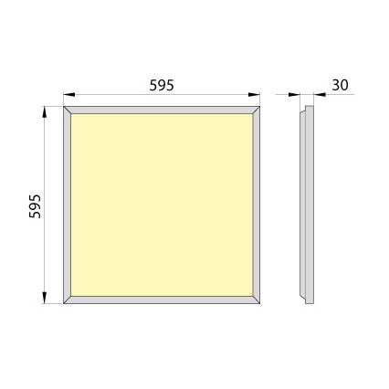 LED Panel wpuszczany OREGA PLUS 60 LED/50W/230V 4000K IP40