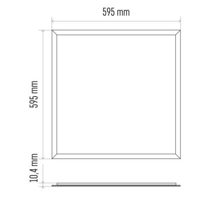 LED Łazienkowy panel sufitowy PROFI PLUS LED/40W/230V IP44