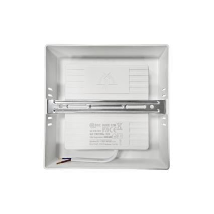 LED Plafon BLOCK LED/12W/230V 4000K 16,7x16,7 cm biały