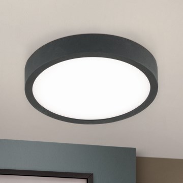 LED Plafon BULLY LED/12W/230V śr. 14 cm czarny