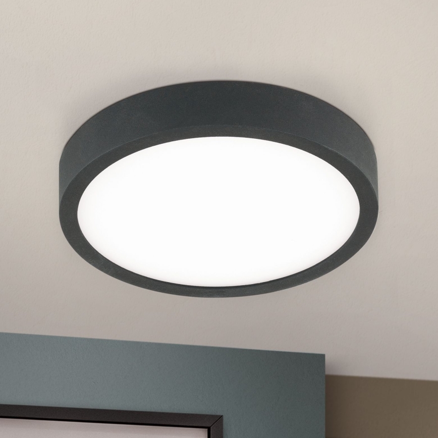 LED Plafon BULLY LED/12W/230V śr. 14 cm czarny