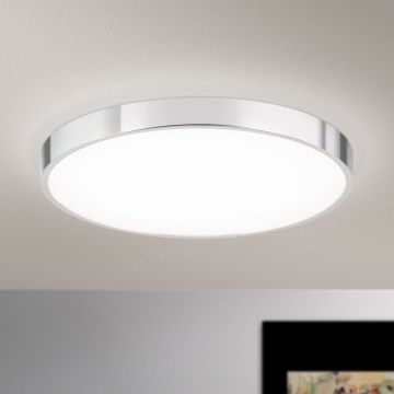 LED Plafon BULLY LED/28W/230V śr. 28 cm chrom błyszczący