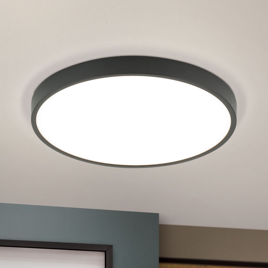 LED Plafon BULLY LED/28W/230V śr. 28 cm czarny