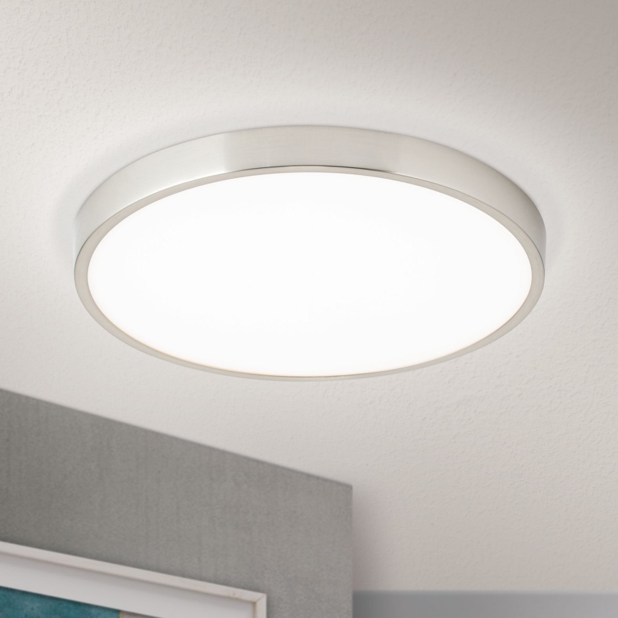 LED Plafon BULLY LED/28W/230V śr. 28 cm matowy chrom