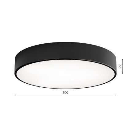 LED Plafon CLEO LED/69W/230V 3000K śr. 50 cm czarny