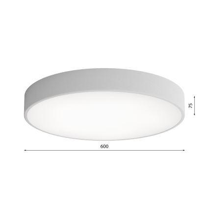 LED Plafon CLEO LED/69W/230V 4000K śr. 60 cm szary