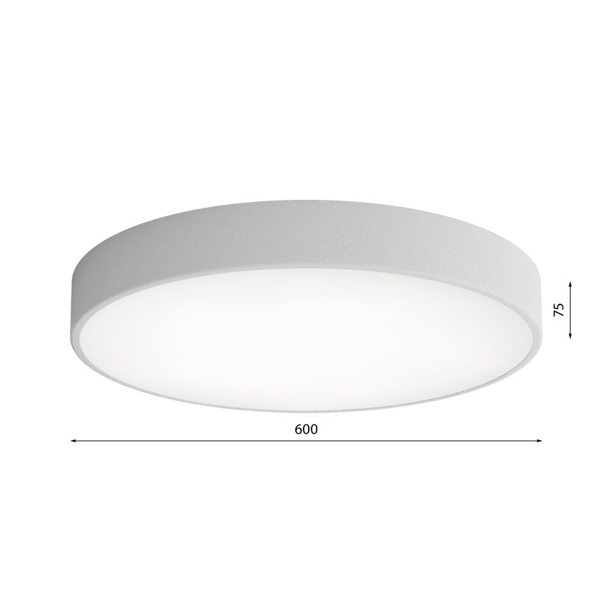 LED Plafon CLEO LED/69W/230V 4000K śr. 60 cm szary