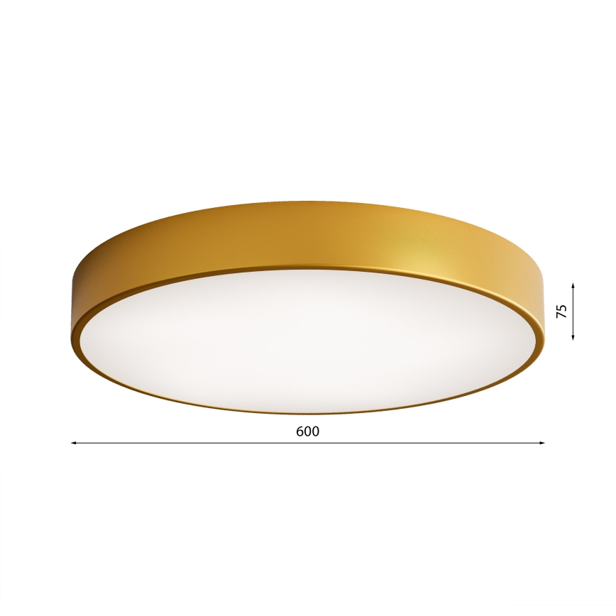 LED Plafon CLEO LED/69W/230V 4000K śr. 60 cm złoty