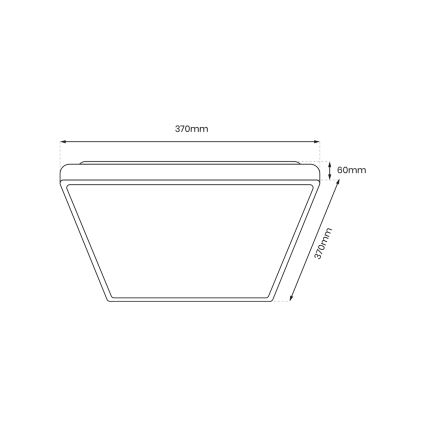 LED Plafon FABIO LED/23W/230V czarny