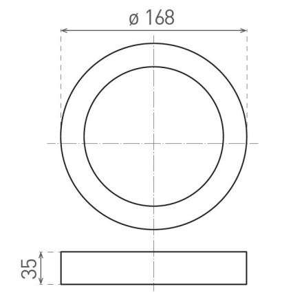 LED Plafon FENIX LED/12W/230V 2900/3900/5800K śr. 16,8 cm biały