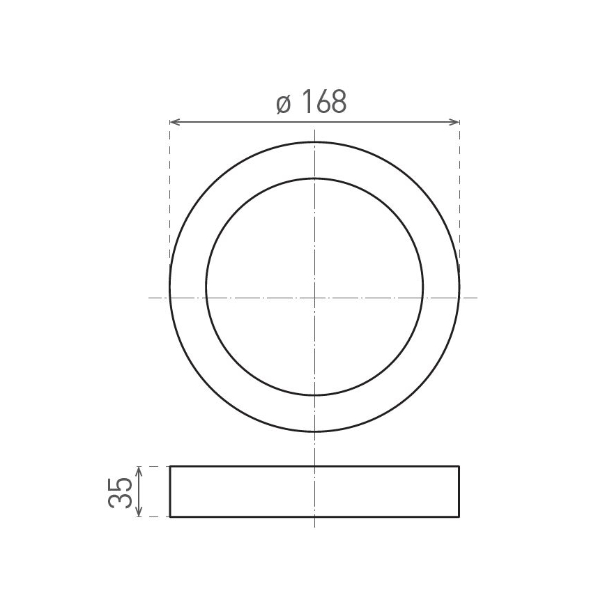 LED Plafon FENIX LED/12W/230V 2900/3900/5800K śr. 16,8 cm biały