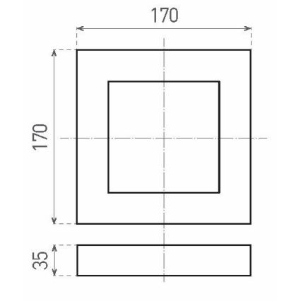 LED Plafon FENIX LED/12W/230V 3800K 17 cm