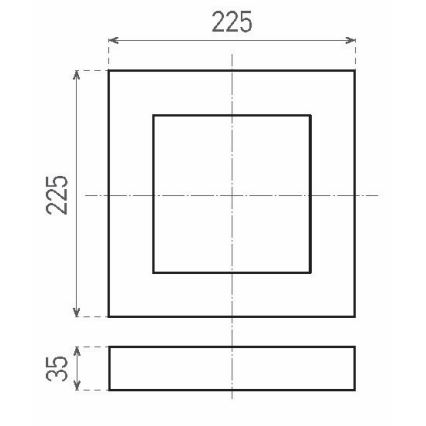 LED Plafon FENIX LED/18W/230V 3800K 22,5 cm