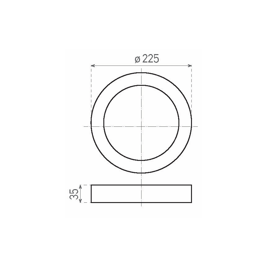 LED Plafon FENIX LED/18W/230V 3800K śr. 22,5 cm