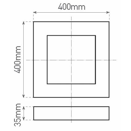 LED Plafon FENIX LED/32W/230V 3800K 40 cm biały