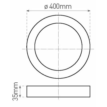 LED Plafon FENIX LED/32W/230V 3800K