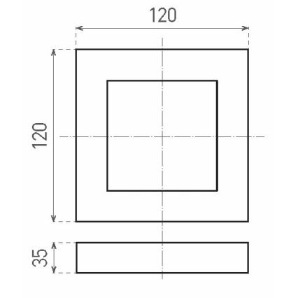 LED Plafon FENIX LED/6W/230V 3800K 12 cm