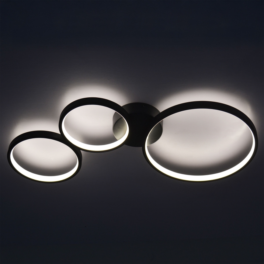 LED Plafon FLAMENCO LED/33W/230V 4000K czarny