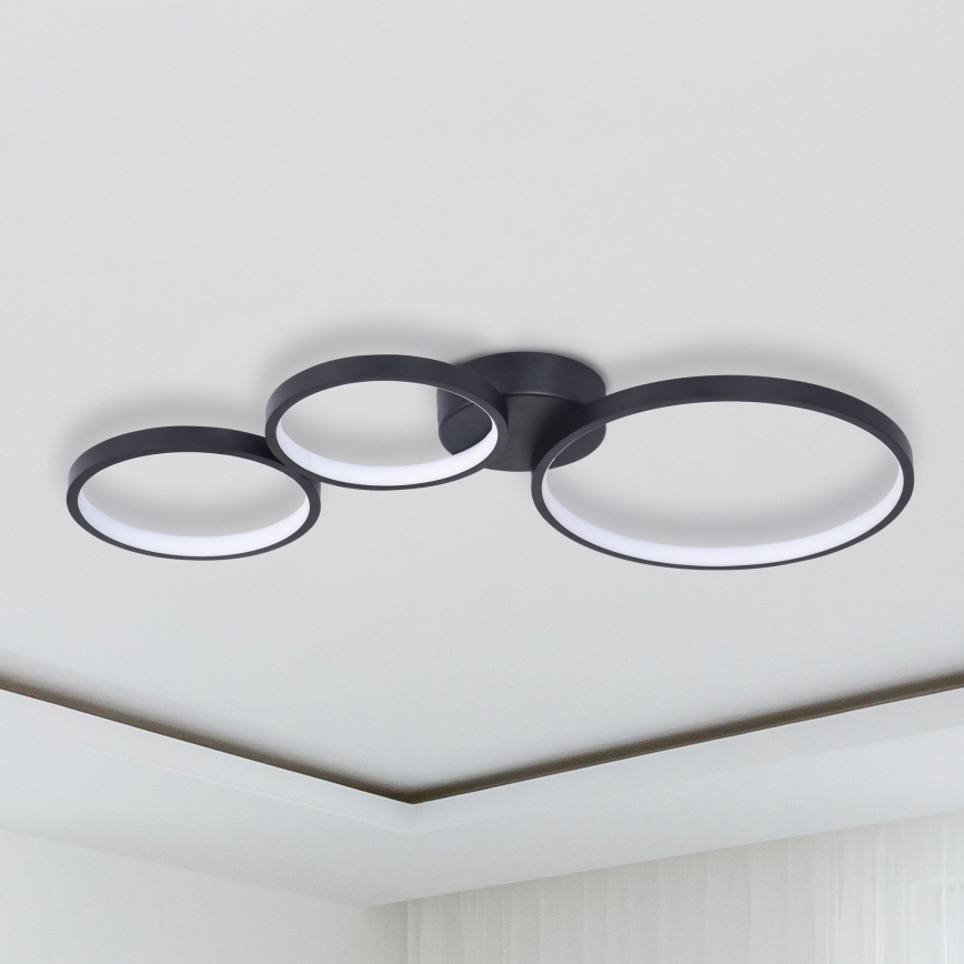 LED Plafon FLAMENCO LED/33W/230V 4000K czarny