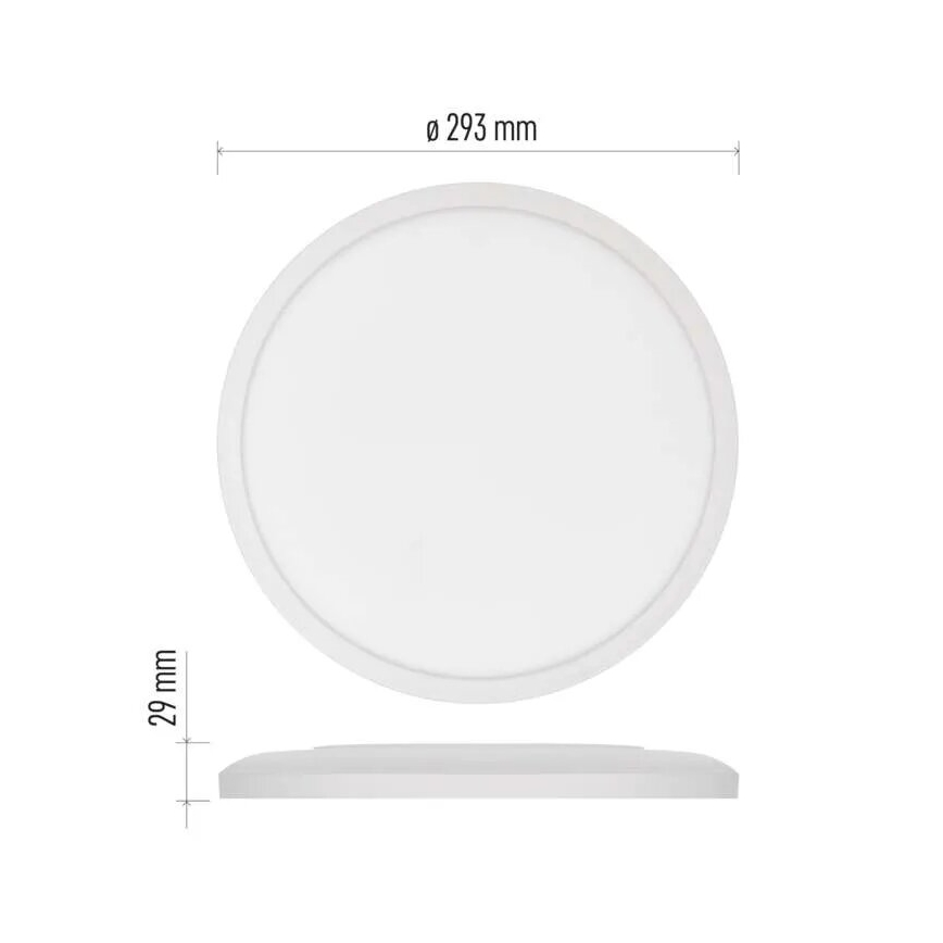 LED Plafon FLORI LED/18W/230V 4000K biały śr. 29 cm
