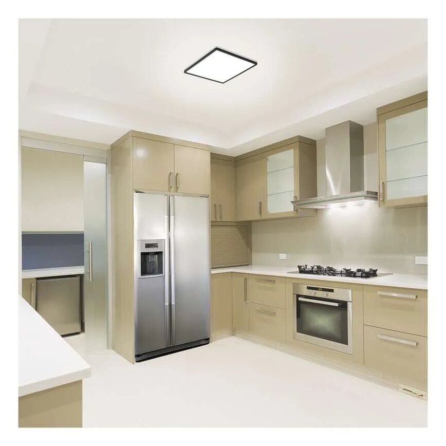 LED Plafon FLORI LED/18W/230V 4000K czarny 29x29 cm