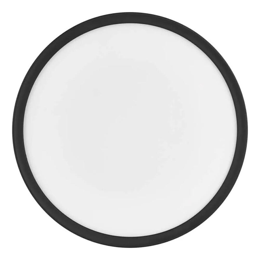 LED Plafon FLORI LED/18W/230V 4000K czarny śr. 29 cm