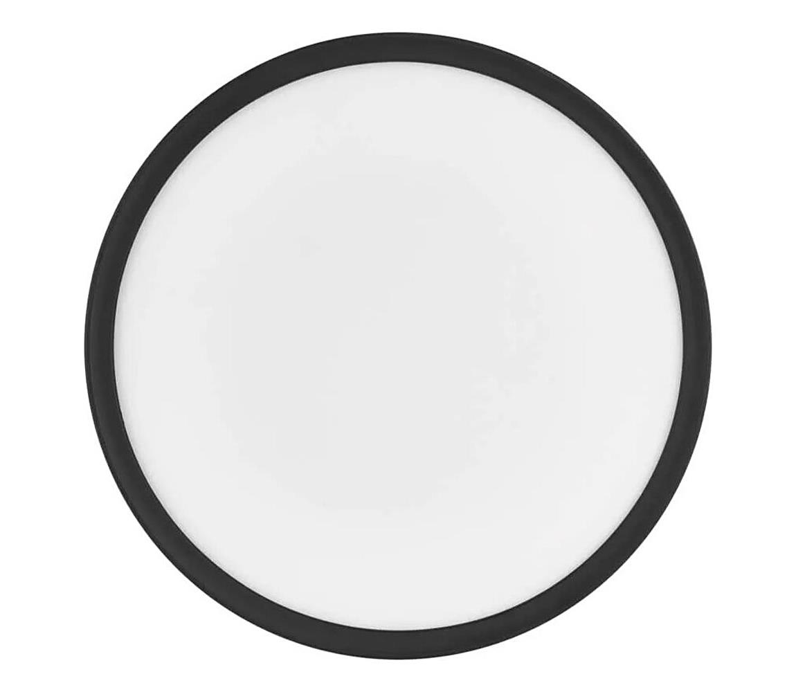 LED Plafon FLORI LED/18W/230V 4000K czarny śr. 29 cm