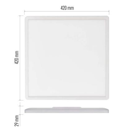 LED Plafon FLORI LED/22W/230V 4000K biały 42x42 cm