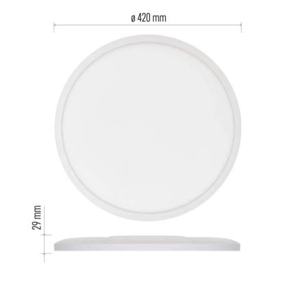 LED Plafon FLORI LED/22W/230V 4000K biały śr. 42 cm