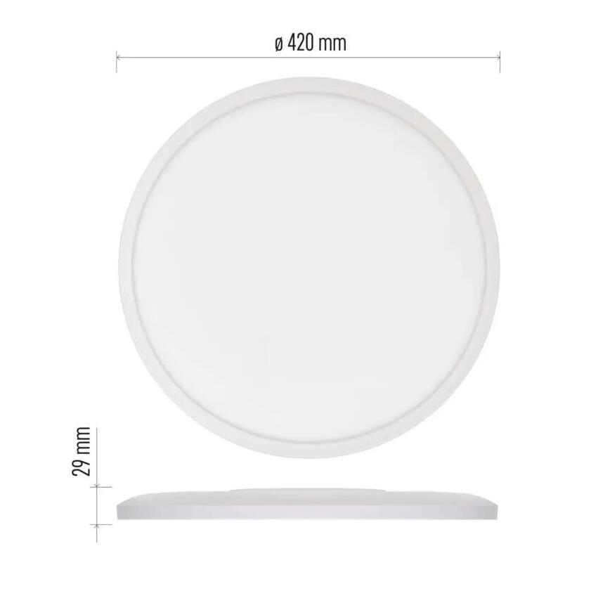 LED Plafon FLORI LED/22W/230V 4000K biały śr. 42 cm