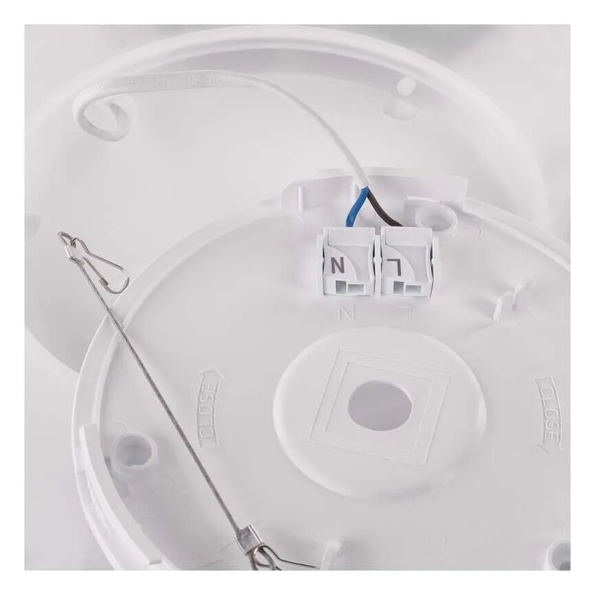 LED Plafon FLORI LED/22W/230V 4000K czarny 42x42 cm