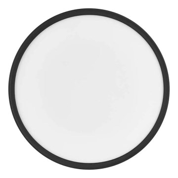 LED Plafon FLORI LED/22W/230V 4000K czarny śr. 42 cm