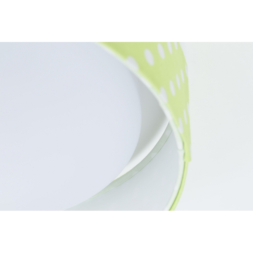LED Plafon GALAXY KIDS LED/24W/230V kropki zielony/białe
