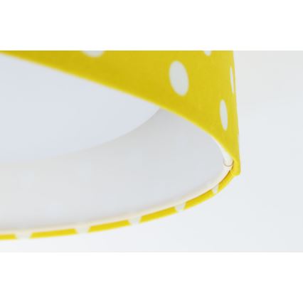LED Dziecięca lampa sufitowa GALAXY KIDS LED/24W/230V w kropki żółto-biała