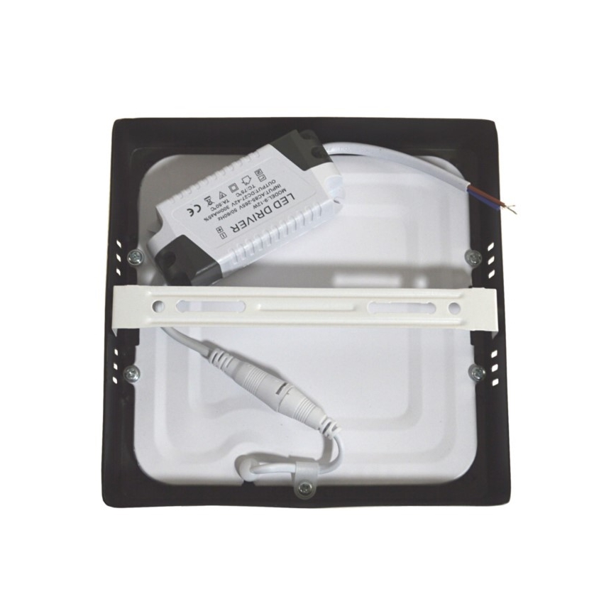 LED Plafon GERRY LED/12W/230V 4000K czarna
