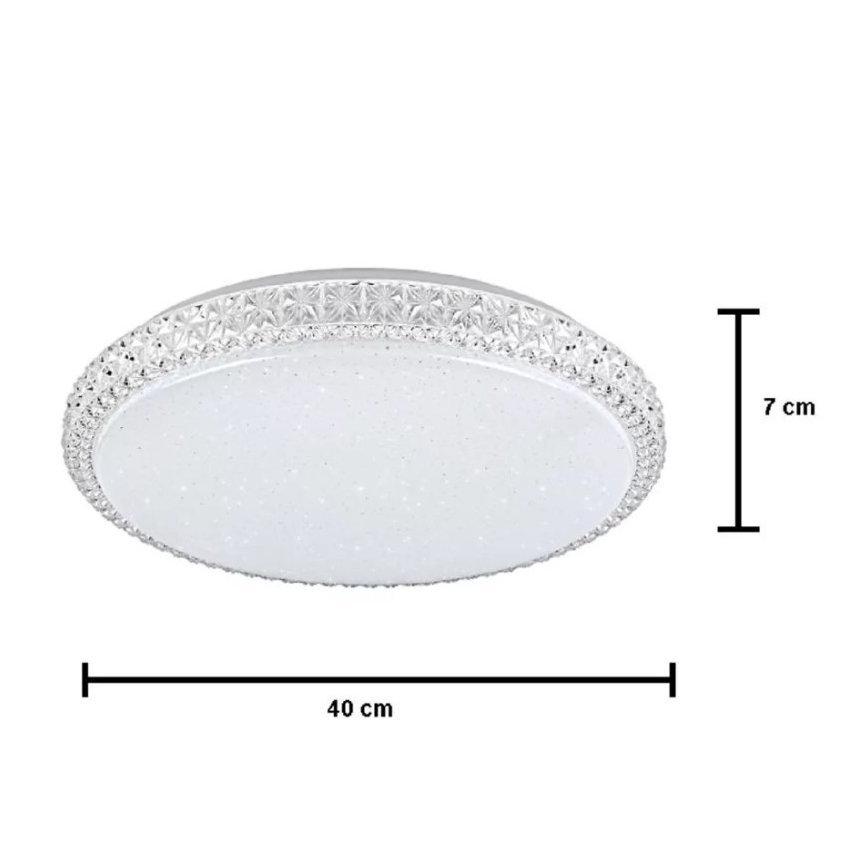 LED Plafon IRINA LED/48W/230V z pilotem