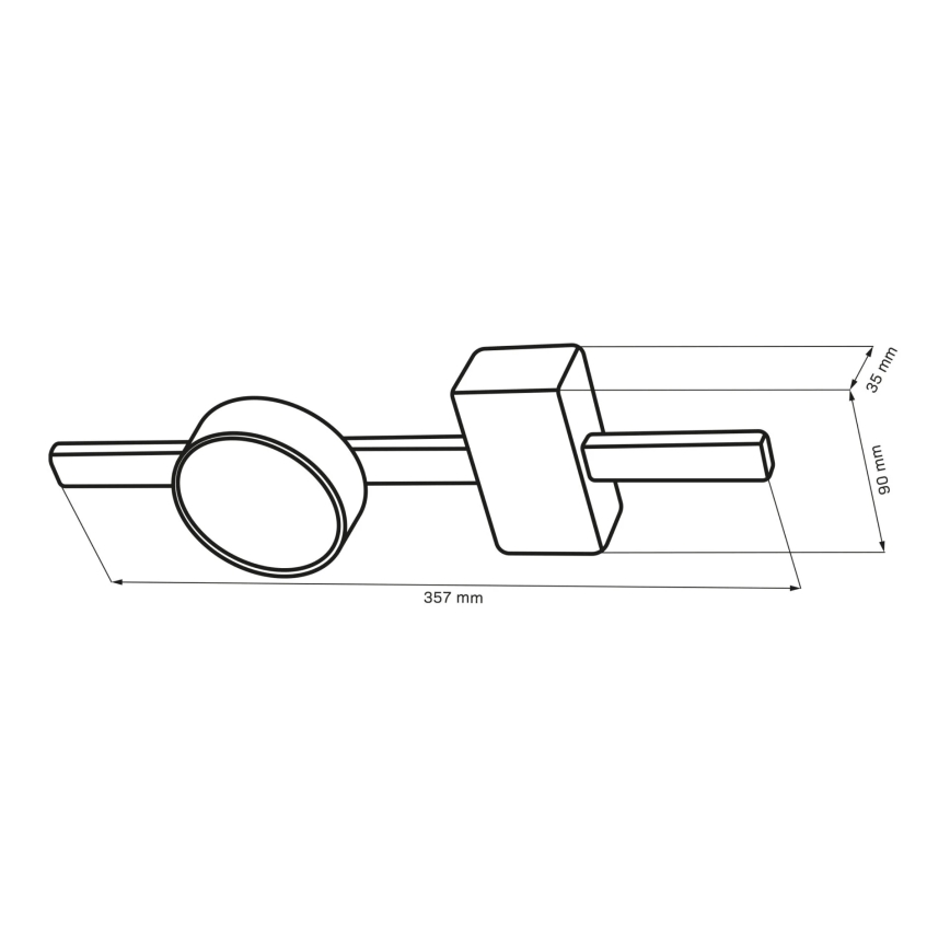 LED Plafon JOY 1xGX53/6W/230V czarny